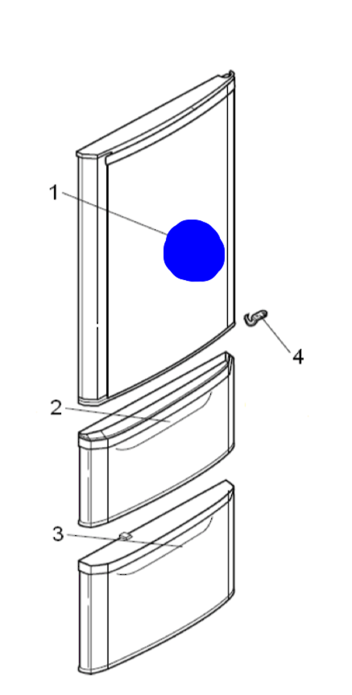 Mitsubishi Fridge Fridge Door Stainless Steel MR-C375C-STA, MR-BF290C-STA, MR-C375G-STA, a Series