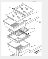 Whirlpool Fridge Crisper Bin Cover Frame 6ED2FHKXKQ01, Page 2