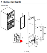 Samsung Fridge Right Door Bottle Shelf SRF890SWLS