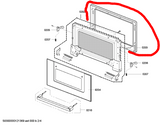 Bosch Oven Door Inner Door Frame HBC86Q651A