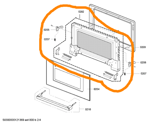 Bosch Oven Door Inner Glass HBC86Q651A No Longer Available