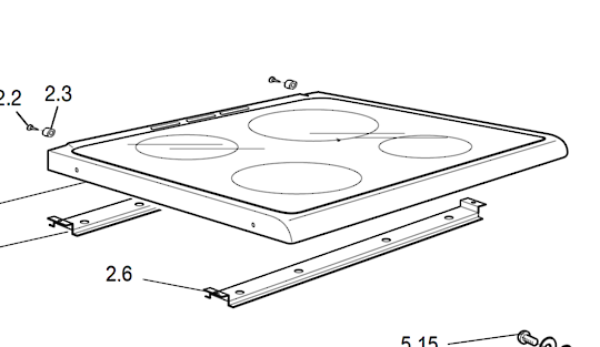 Delonghi Oven Top Ceramic Glass DS61E, No Longer Available