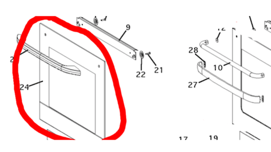 Fisher Paykel Oven Door Outer Glass BI602R, 87828, No Longer Available