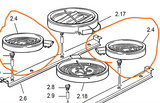 Delonghi Ceramic Ceran Cooktop and Oven Element DS61E Right Side Front Or Left Side Rear