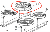 Delonghi Ceramic Ceran Cooktop and Oven Element DS61E Right Side Rear 3 Loop