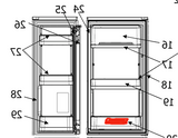 Mitsubishi Fridge Bottle Shelf Right and Large Side Door MR-L710E-ST-A, MR-L650EH-A-ST