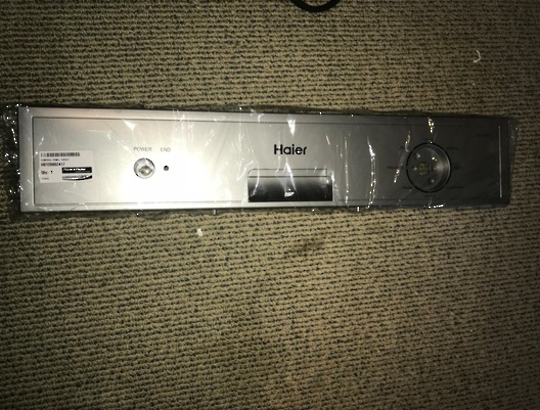 Haier Dishwasher Control Panel HDW100SCT, 61501A. Silver