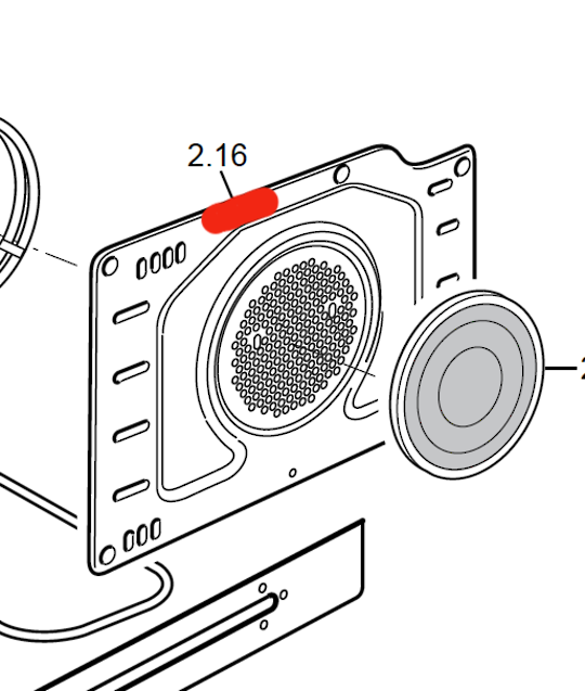 Delonghi Oven Fan Element Plate Cover Diffuser DE608M