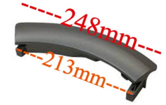 Bosch Washing Machine Door Handle WAS32741AU/18 Silver, Logixx 8 Sensitive 00751791