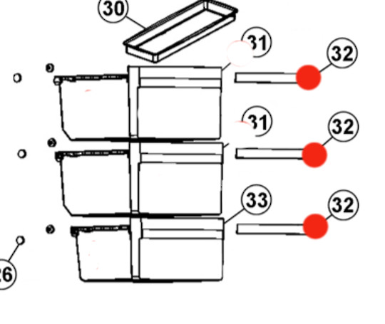 Haier Freezer Bin Middle Or Top Decorative