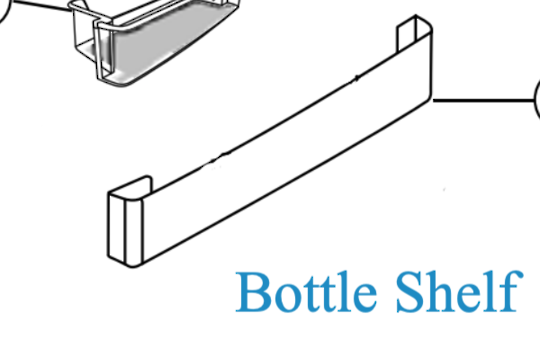 Panasonic Fridge Bottle Shelf NR-BY552XSAU NR-BY552XWAU, NR-BY602XSAU NR-BY602XWAU