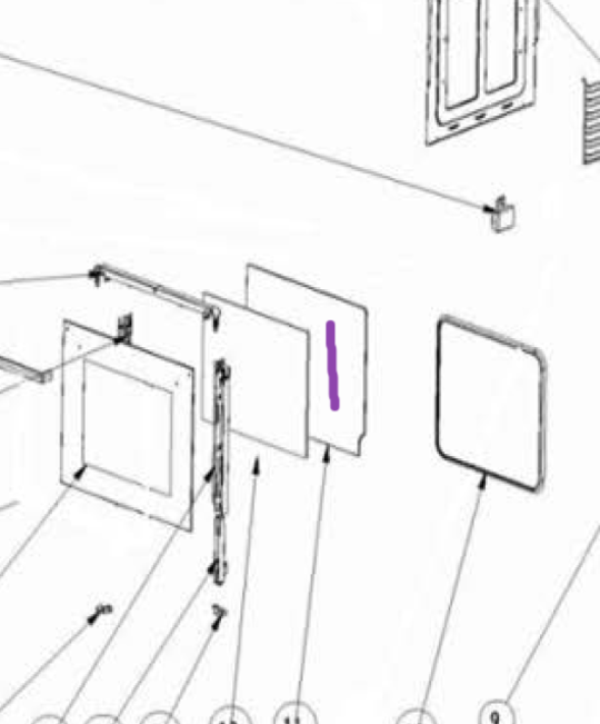 Baumatic Inner Glass BK650SS, BK660SS