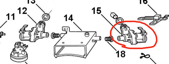 Haier Washing Machine Inlet Valve Hot HWM50TLF, HWM65TLF, HWMP55-918, HWMP65-918, HWMP75-918 TWLWP50 TWLWP60 TWMP60