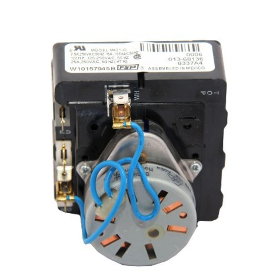 Whirlpool and Maytag and Ge Dryer Timer MDG12, MDE17, MDE14