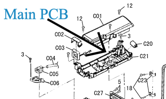 Panasonic Washing Machine Main Pcb Controller NA-140VX3,