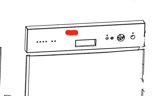 Classique Dishwasher Control Panel CLD12SS