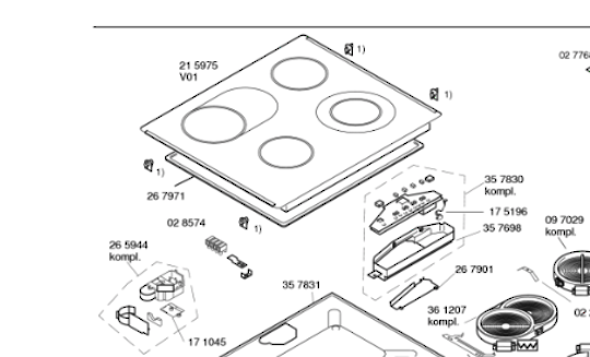 Bosch Cooktop Only Glass Top Ceramic PKN665EAU/01