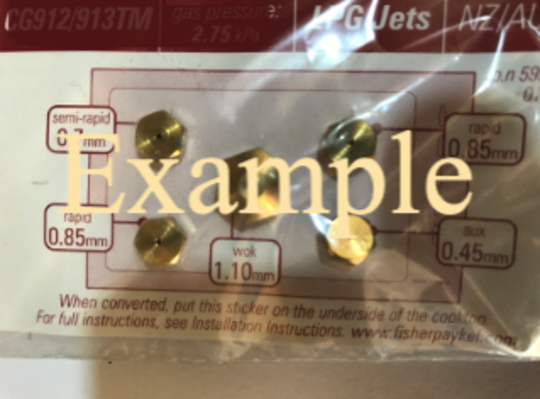 Fisher Paykel Cooktop Kit Conversion Lpg