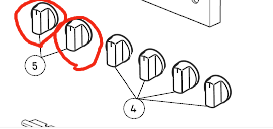 Elba Oven Thermostat Or Selector Switch Knob