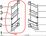 Samsung Oven Left Side Rack Assy Including