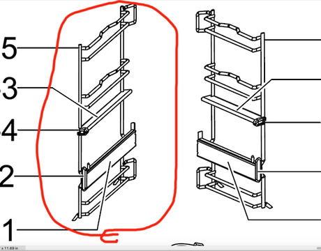 Samsung Oven Left Side Rack Assy Including