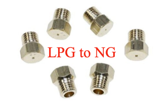 Nozzle Gas Jet for Lpg To Ng Oven Cooktop Set for 4-6 Burner