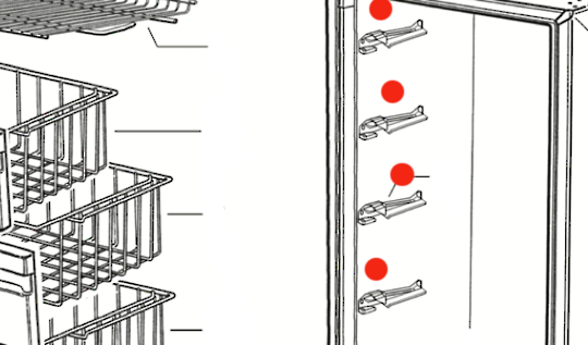 Fisher Paykel Freezer Side Wall Runner Left