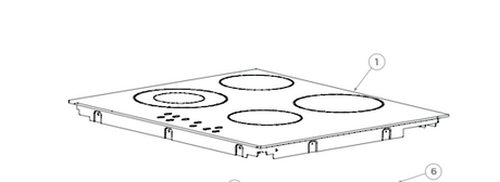 Haier Cooktop Top Glass Ceramic HCE604TB2, 61710