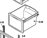 Electrolux Freezer Bottom Left Side Section Draw