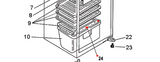 Mitsubishi Fridge Veggie Bin Cover MR-260U, MR-260X,
