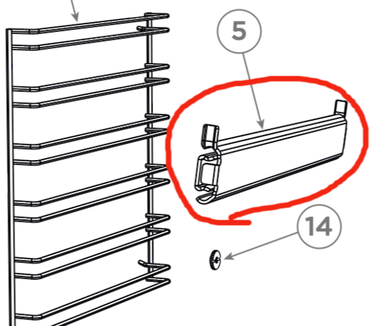 Fisher Paykel Oven Slide for Oven Rack