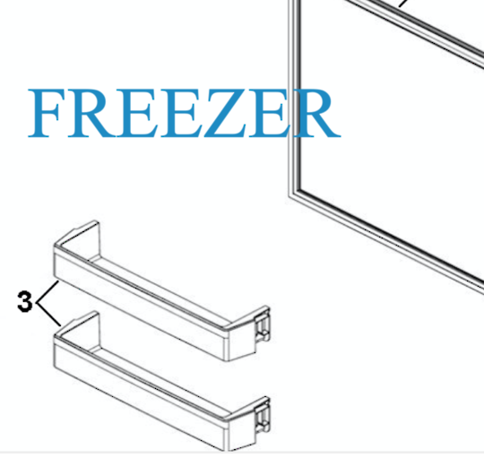 Haier Freezer Door Shelf HRF335FG, HRF-321FG, HRF-321FW,