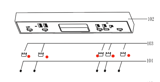 Baumatic Dishwasher Push Button, BDW603SS, WQP12-7209