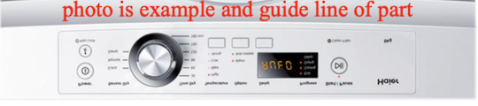 Fisher Paykel Haier Dryer Decal Inverter HDV-60E1, HDV60E1 Upsides Dow ...