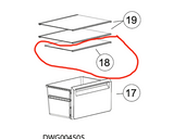 Haier Fridge Crisper Bin Cover Shelf HRF360TW,