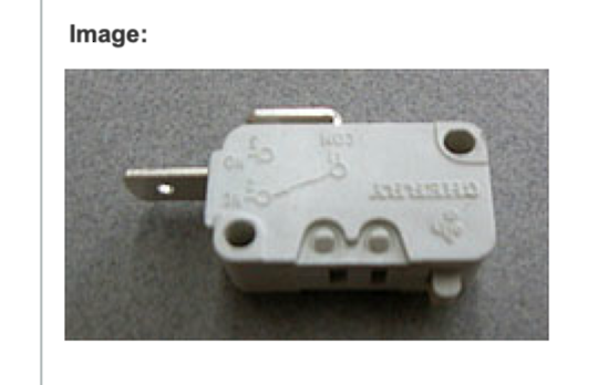 Fisher Paykel Dryer Door Switch Front Vented