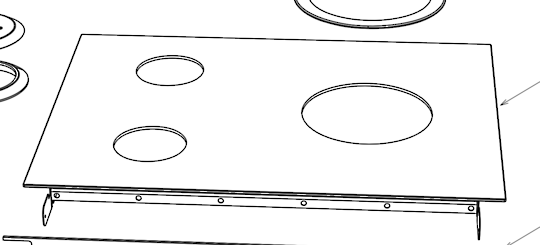 Fisher Paykel Cooktop Ceramic Glass Top CG603DNGGB1