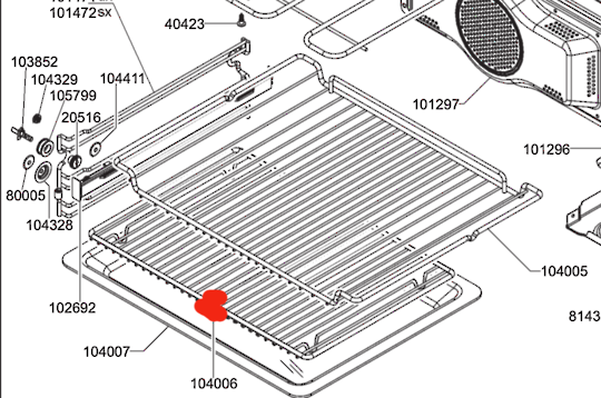 Smeg Microwave Plate Grid SFA4395MCX