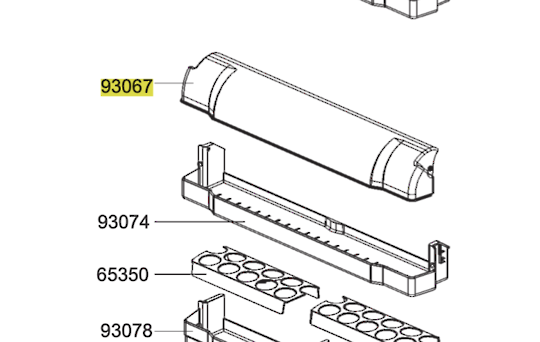 Smeg Fridge Lid Dairy Shelf FAB50RAP-1, FAB50B,