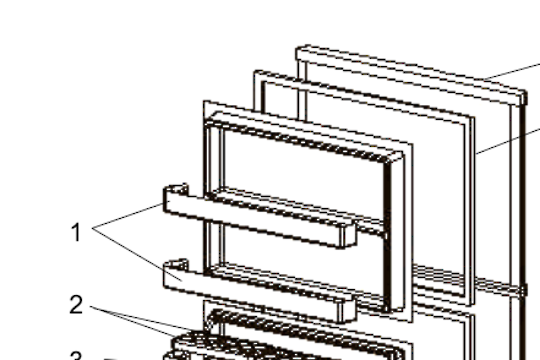 Mitsubishi Freezer Door Shlf Low and One