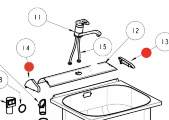 Robinhood and Fisher Paykel ST7000, ST6000, ST5000, Consol Right and Left Corner Cap
