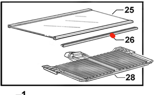 Elba Fisher Paykel Fridge Retainer Hcl Front
