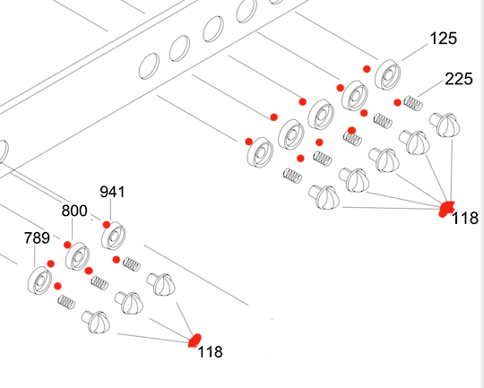 Classique Oven Knob and Spring and Skirt