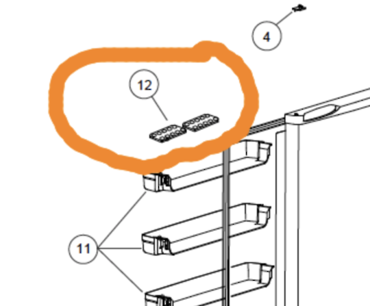 Haier Fridge Egg Tray On Door RF217TCRW1, HRFZ-213, HRFZ213SS, *HR05X01126