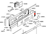 Smeg Dishwasher Panel Fascia Panel Frame SNZ642S-1