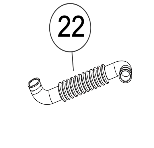 Haier Washing Machine Sub Hose Drain Inner