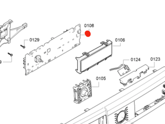 Bosch Washing Machine Pcb Moudle Display WAW28460AU/01