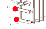 Mitsubishi Fridge Door Bottle Shlf Low Or One Up MR385/420/4: MR-385T MR-385U MR-385X MR-385B MR-420T MR-420U * L76124, L75124