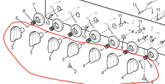 Electrolux Chef Westinghouse Oven Knob GSC6658SNG
