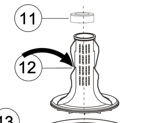 Haier Washing Machine Agitator HWM75TLU, 61367A
